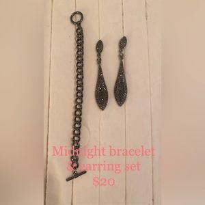 Park Lane bracelet and earrings. NWOT